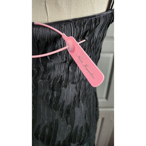 Nana Jacqueline Franca LBD Stretch Mini Dress Rhinestone On Strap Large NWT $368 - Picture 12 of 16